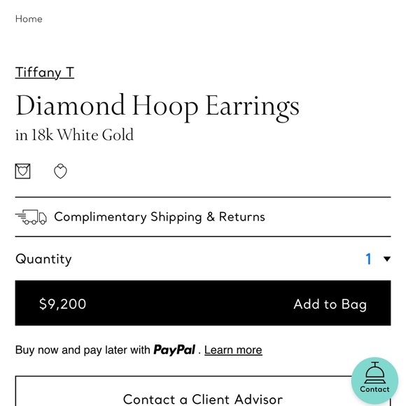 Tiffany & Co. Diamond Hoop Earrings - Picture 3 of 10